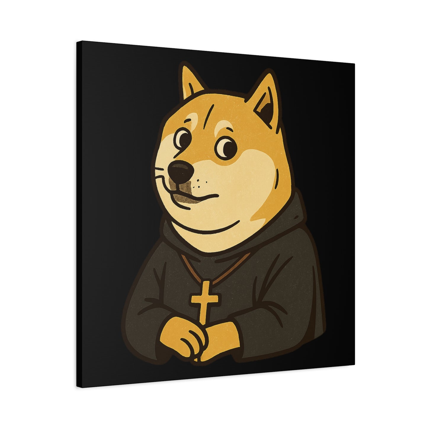 St Doge "Monk" Canvas Art