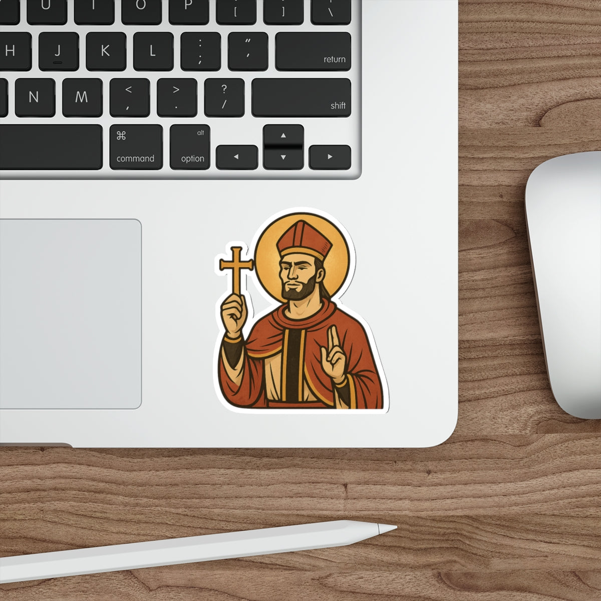 St Gigachad "Holy Habits" Sticker