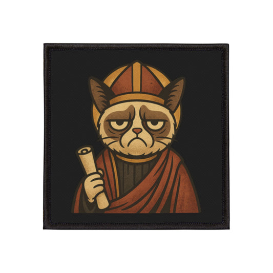 St Grumpy Cat "Holy Receipts" Iron-On Patch