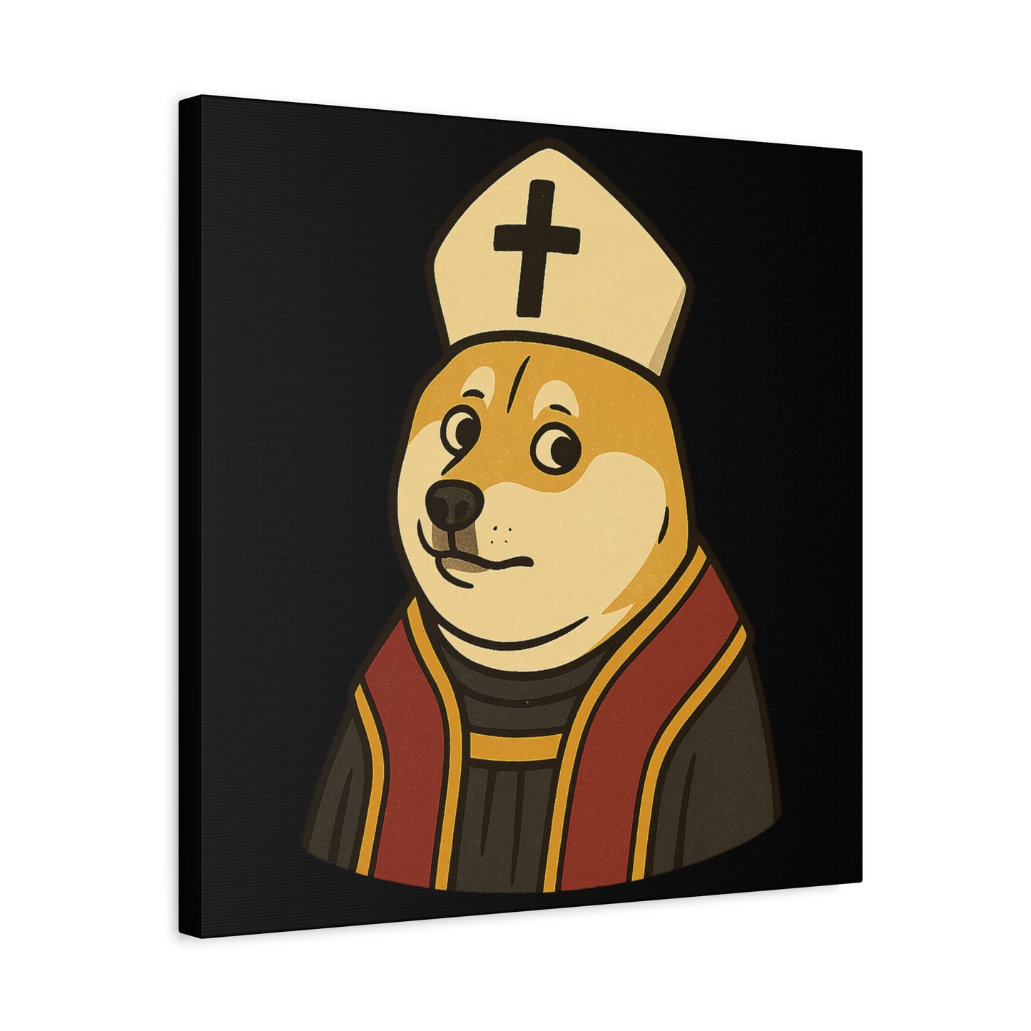 St Doge "Pope" Canvas Print