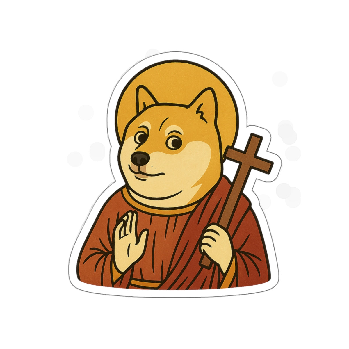 St Doge "Saint" Die-Cut Stickers