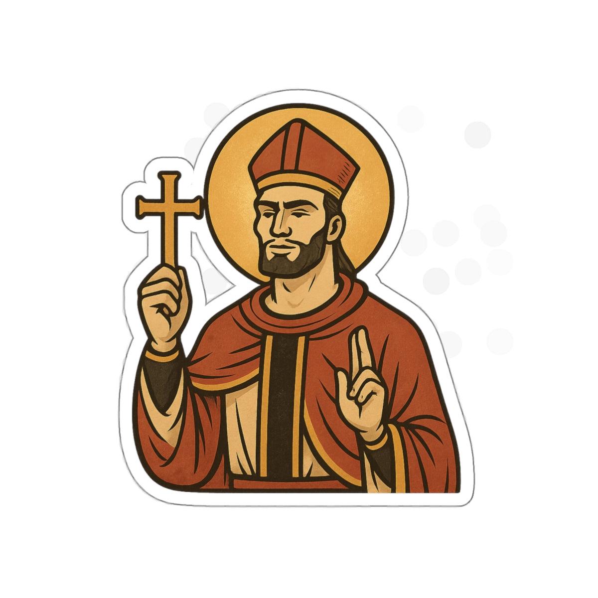 St Gigachad "Holy Habits" Sticker