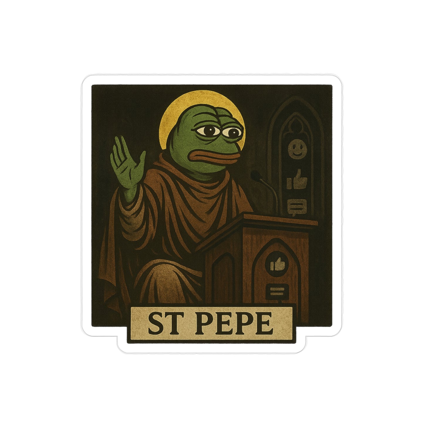 St Pepe "Preach" Stickers