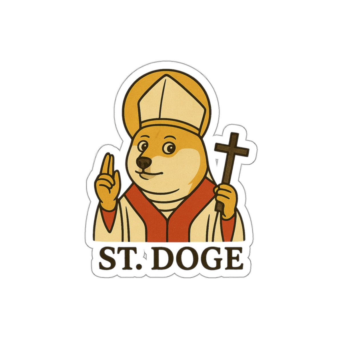 St Doge "Holy" Sticker