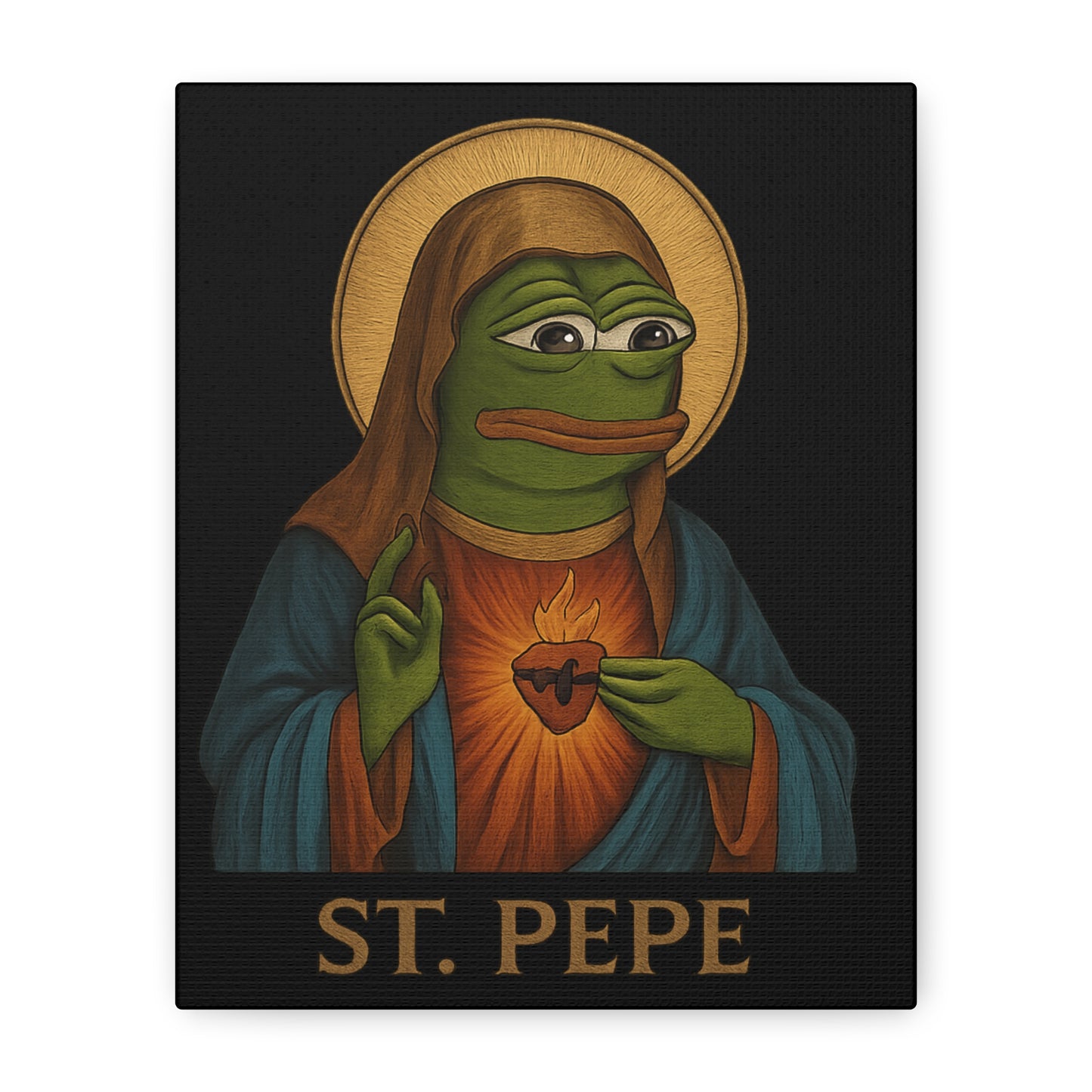St Pepe "Our Savior" Canvas Wall Art