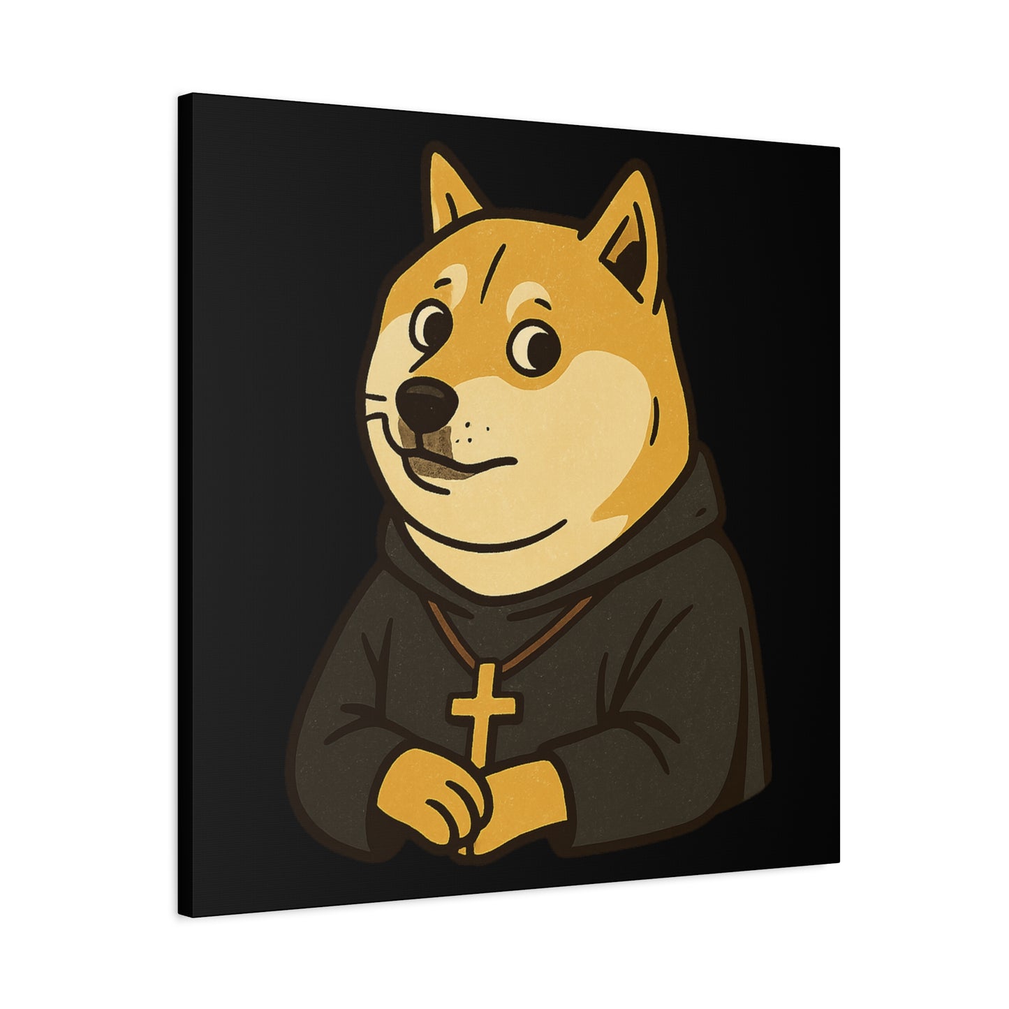St Doge "Monk" Canvas Art