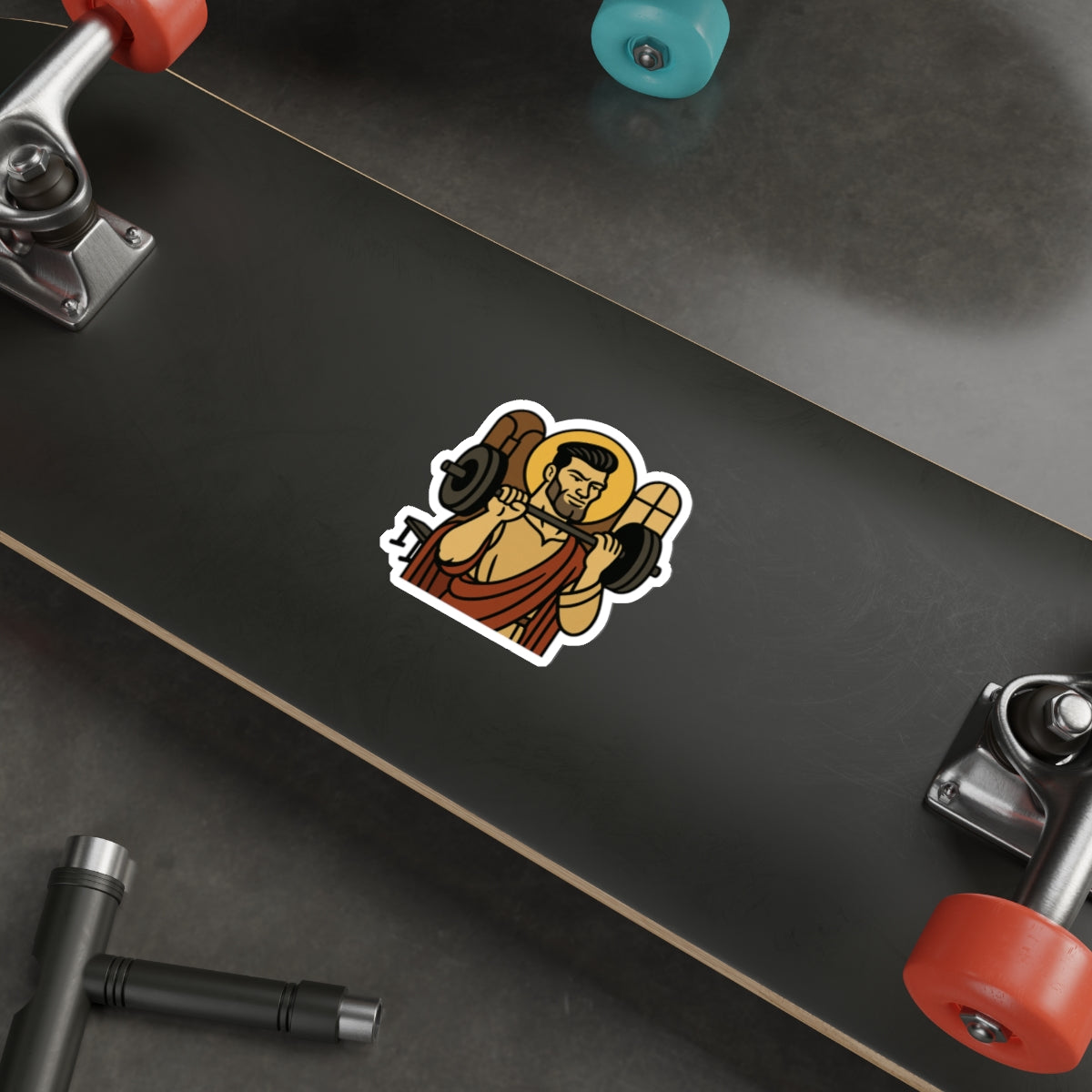 St Gigachad "The Strong" Sticker