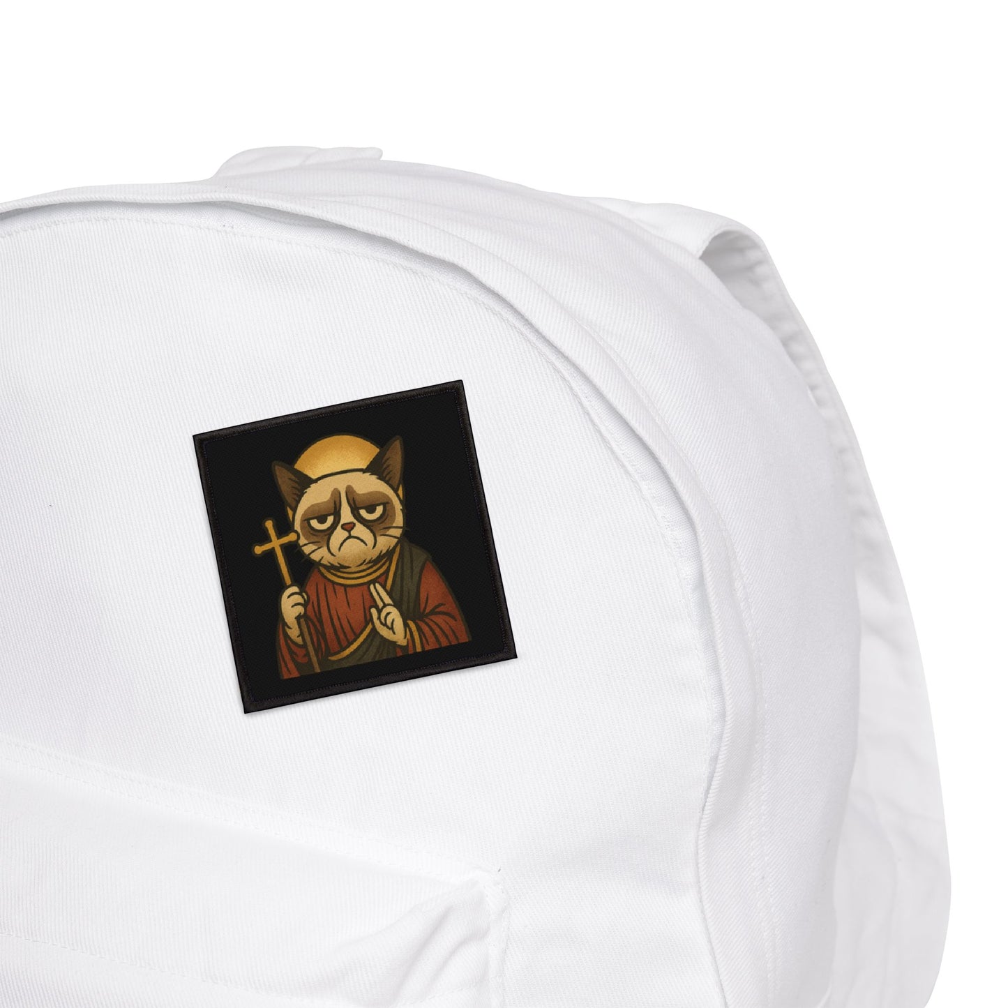 St Grumpy Cat "Repent" Iron-On Patch