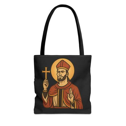 St Gigachad "Holy Habits" Tote Bag