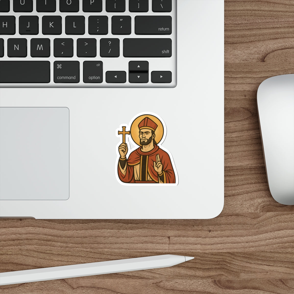 St Gigachad "Holy Habits" Sticker