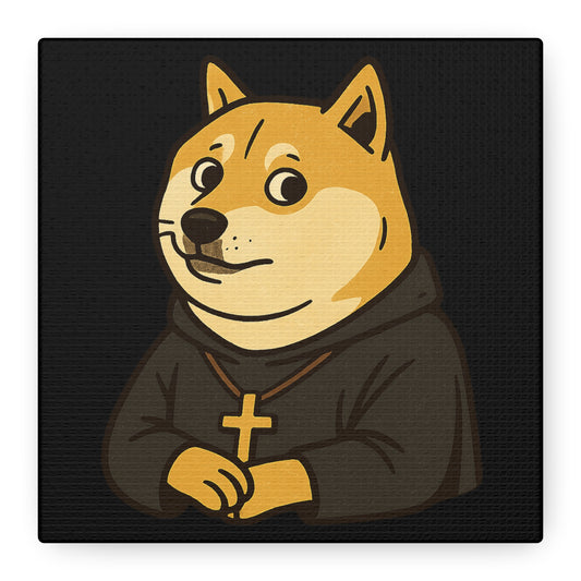 St Doge "Monk" Canvas Art