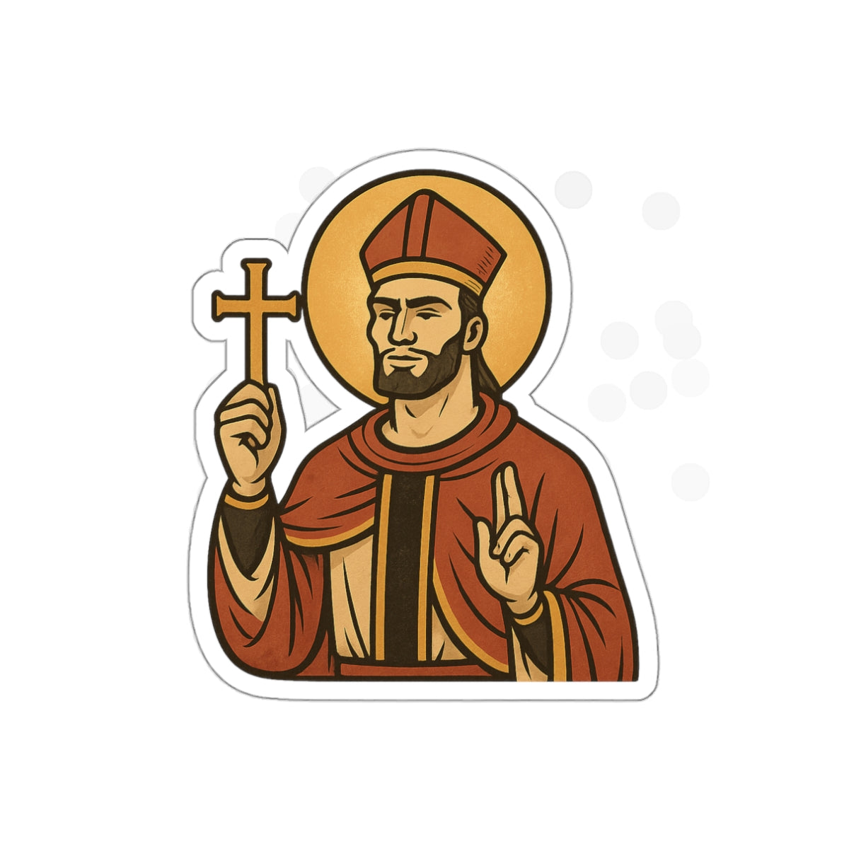 St Gigachad "Holy Habits" Sticker