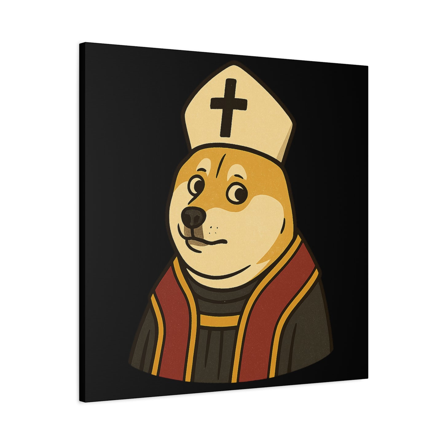 St Doge "Pope" Canvas Print