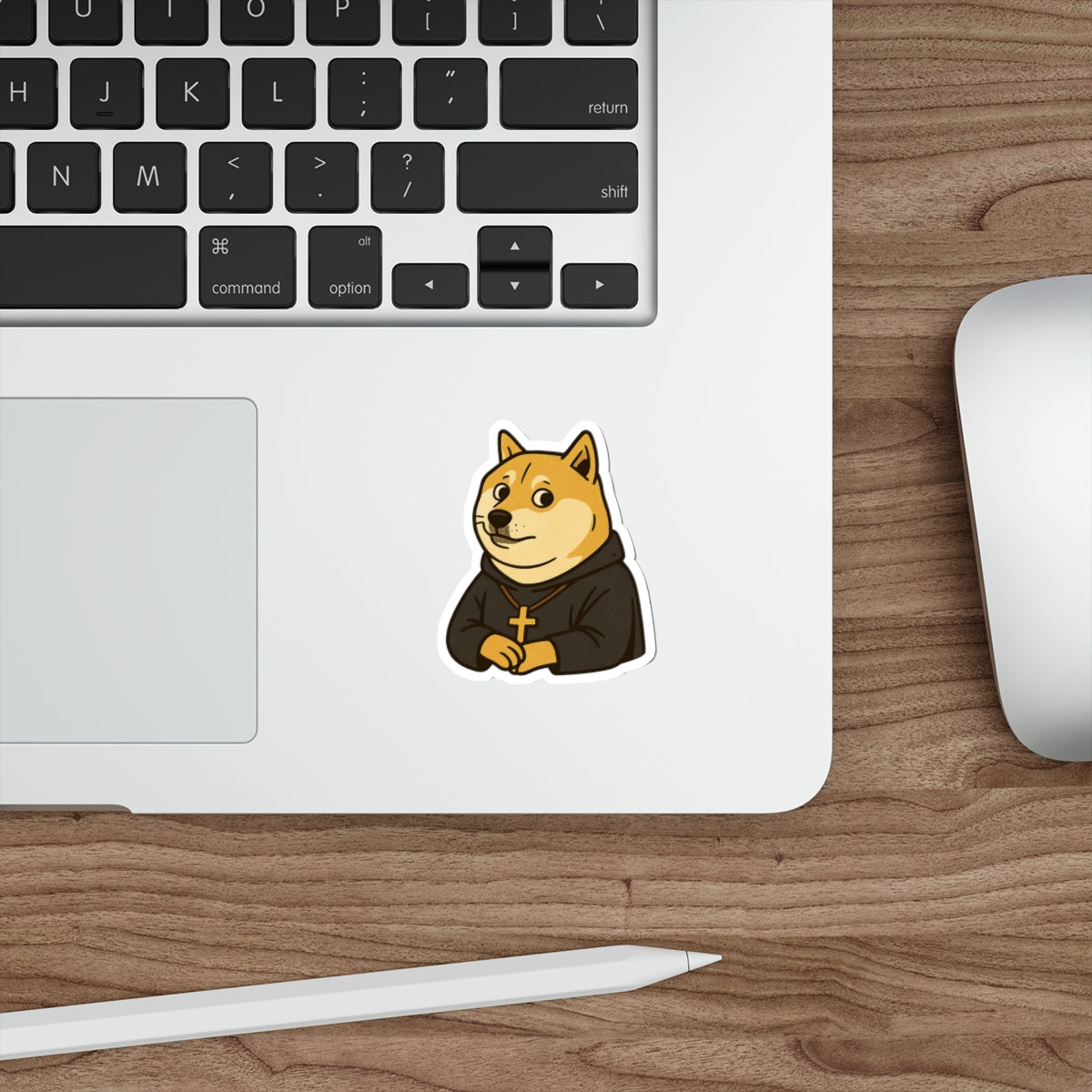 St Doge "Monk" Die-Cut Stickers