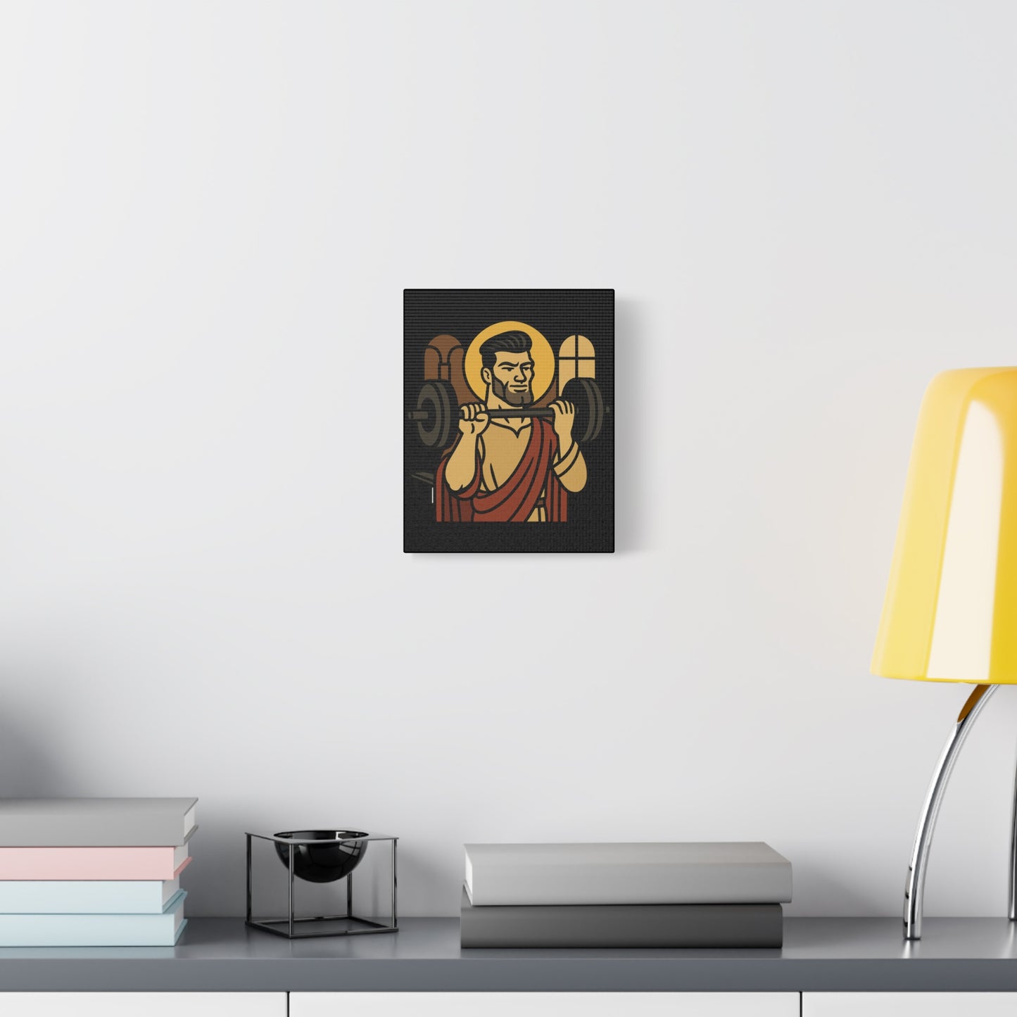 St Gigachad "The Strong" Canvas Art