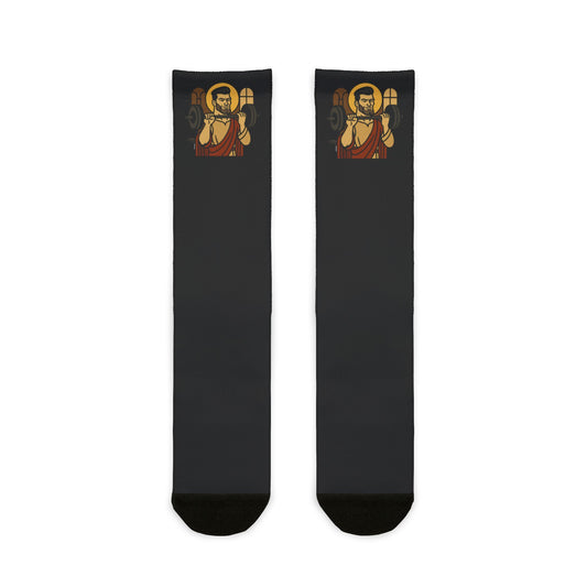 St Gigachad " The Strong" Socks