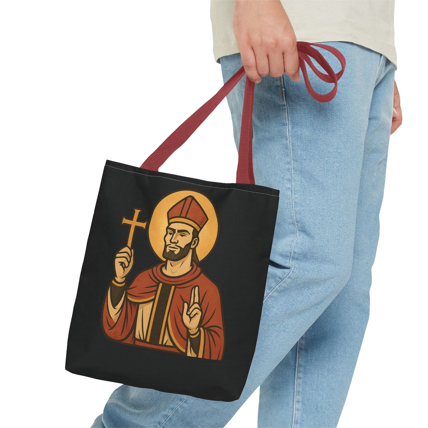 St Gigachad "Holy Habits" Tote Bag