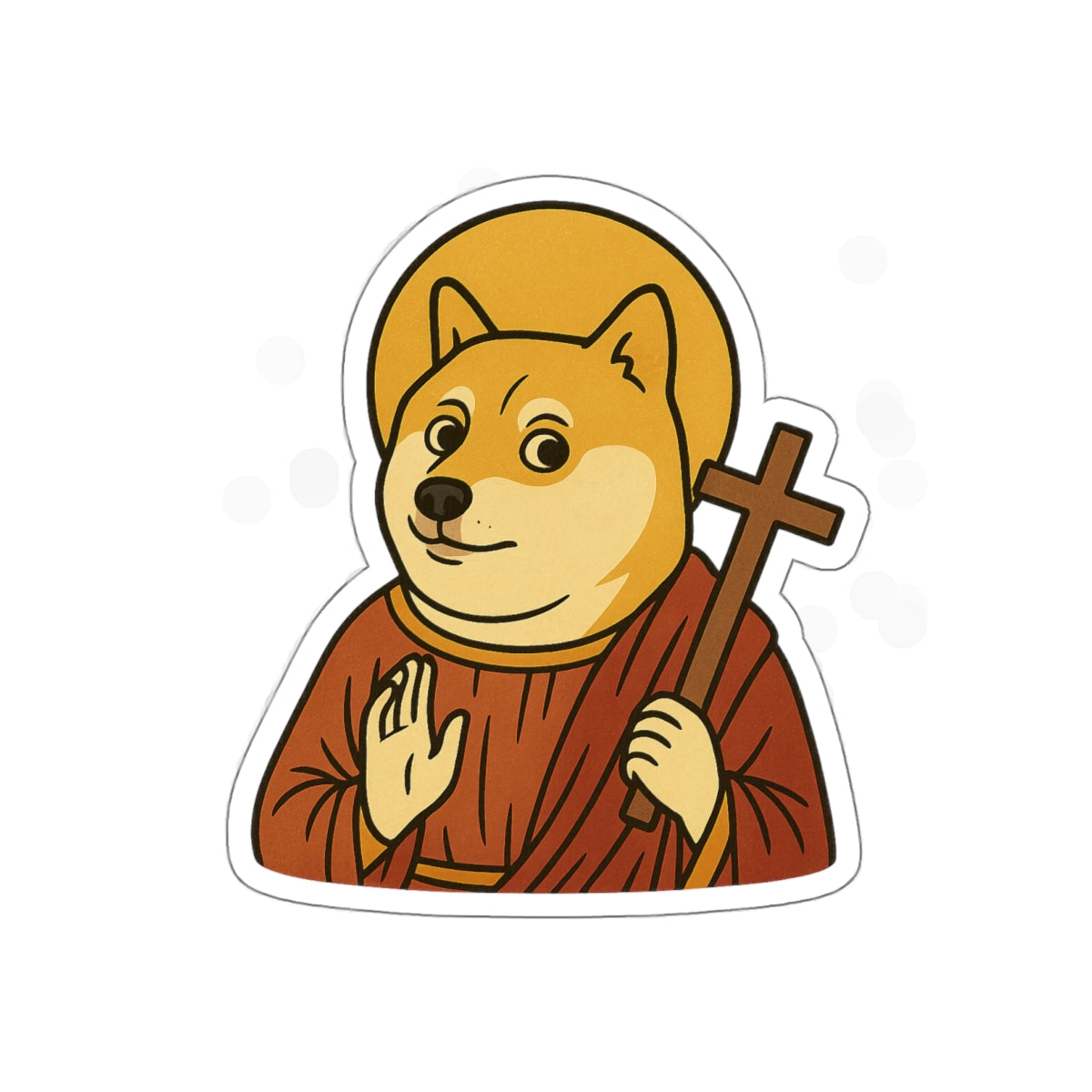 St Doge "Saint" Die-Cut Stickers
