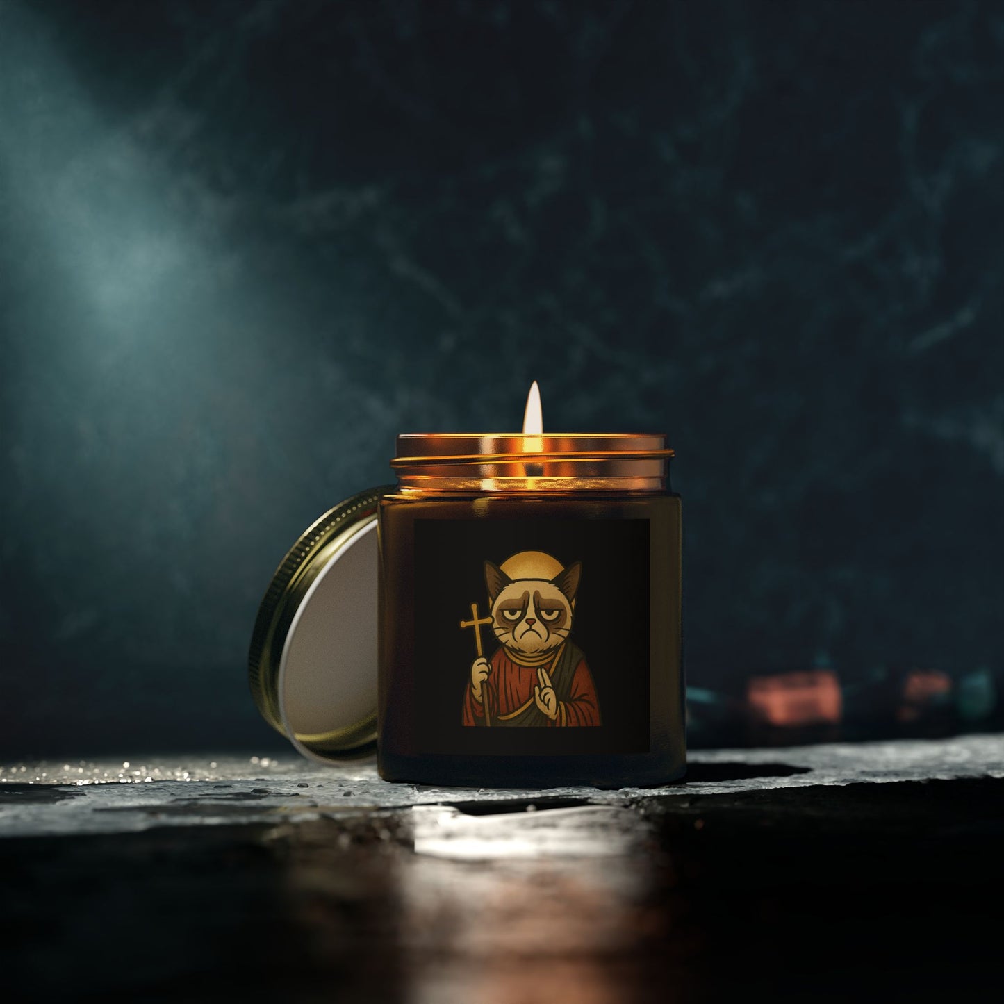 St Grumpy Cat "Repent" Scented Candle