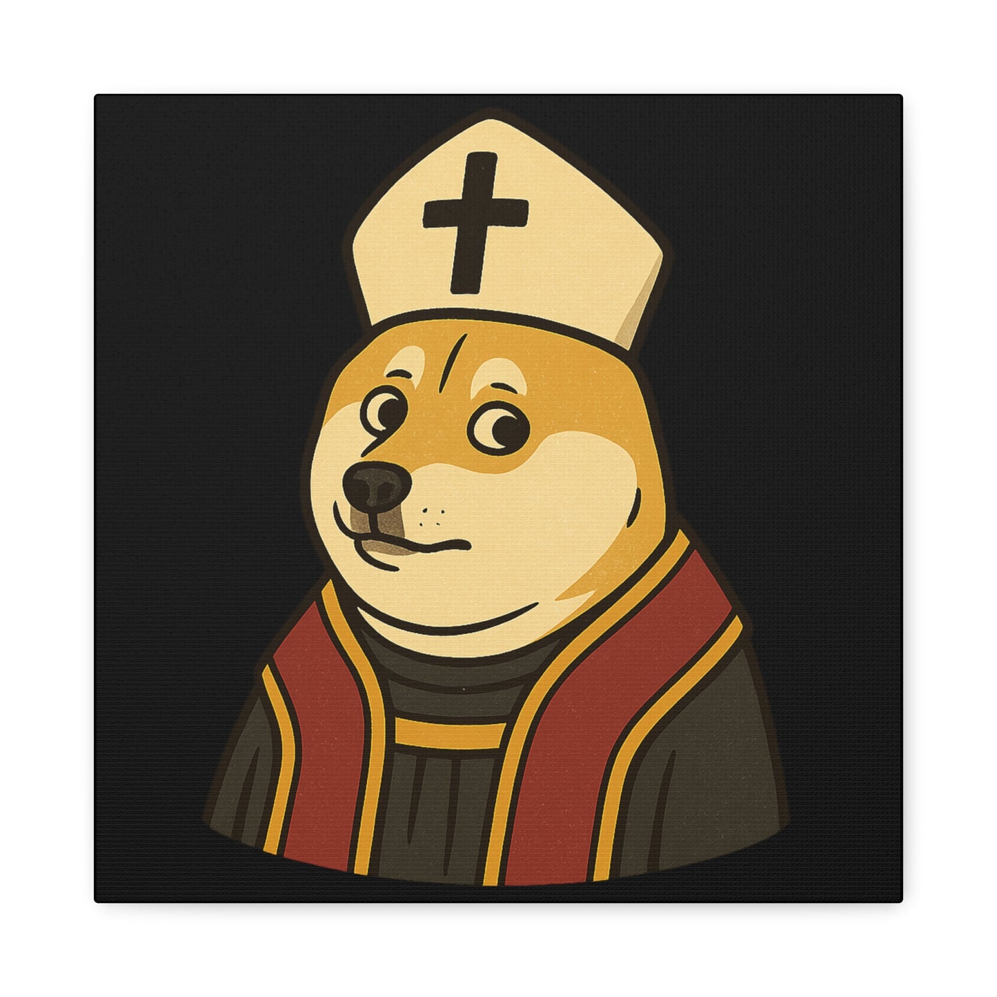 St Doge "Pope" Canvas Print