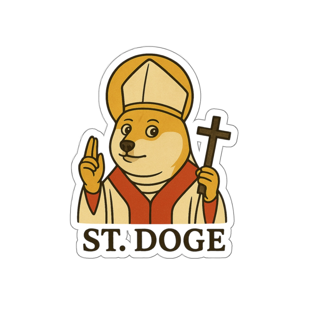 St Doge "Holy" Sticker