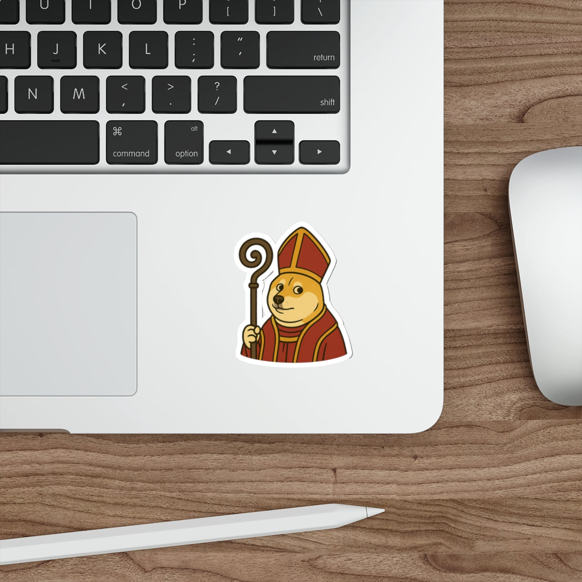 St Doge "Cardinal" Die-Cut Stickers