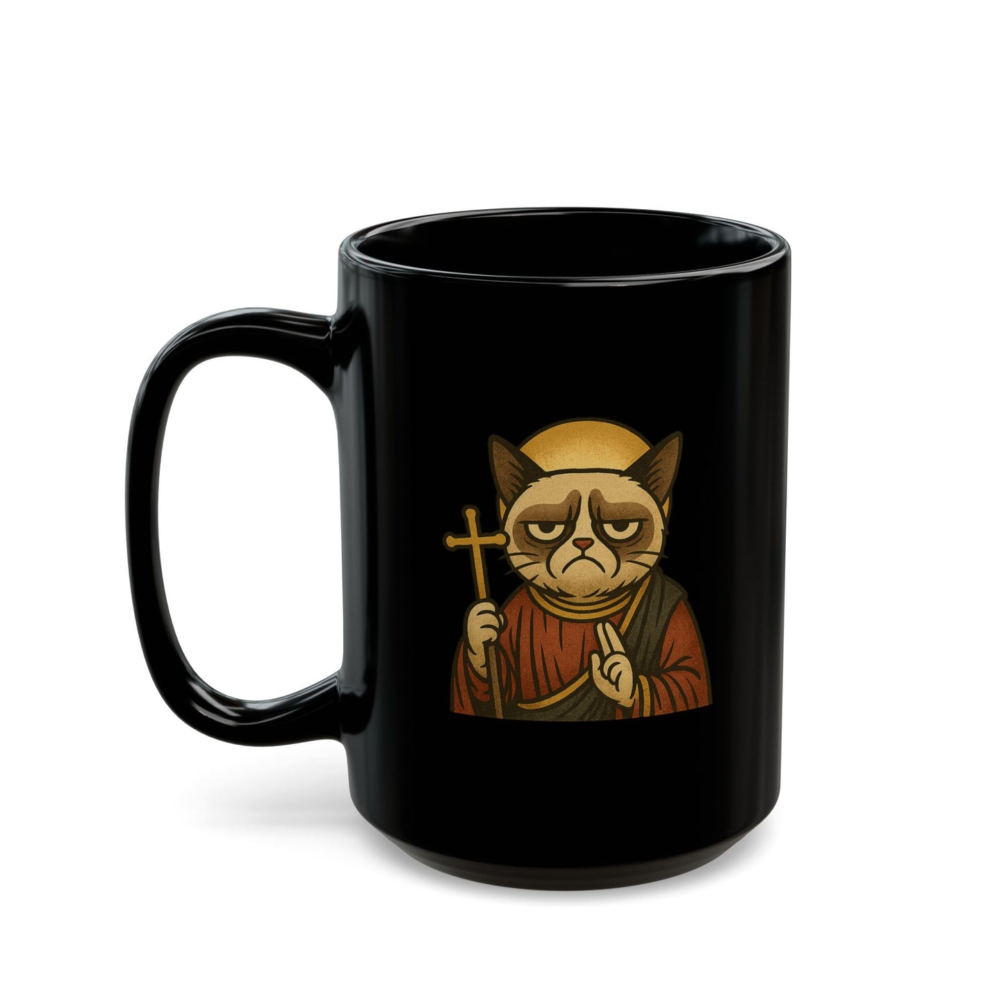 St Grumpy Cat "Repent" Coffee Cup